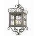 2nd Ave Lighting Myra 8 -Bulb 60" H Mains Only Outdoor Hanging Lantern Glass/Metal in Yellow | 48 W x 48 D in | Wayfair 120267.081U.CLA