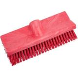 Carlisle 4042305 Sparta Spectrum 10 Hi-Lo Red Floor Scrub Brush