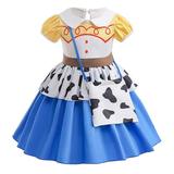 Toddler Girls Dresses Jessie Costume Princess Halloween Birthday Party Cosplay Cowgirl Outfits