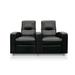 Bass Tristar Home Theater Row Seating in Blue | 43 H x 92 W x 36 D in | Wayfair TristarRowofThreeLngr(ClassicoNavy)(Blkcuphldrs)