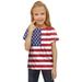 ZHAGHMIN Teen Clothes Girls Trendy Kids Toddler Children Unisex Spring Summer Active Fashion Daily Daily Indoor Outdoor Print Short Sleeve Tops American Independence Day Tshirt Clothing Baby Girl Wi
