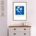 Birch Lane™ Fleurs de Matisse by Mercedes Lopez Charro - Picture Frame Graphic Art Paper, Wood in Black/Blue/White | 25 H x 19 W x 1.7 D in | Wayfair
