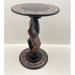 Bungalow Rose Thedric Figurine End Table Wood in Black/Brown/Green | 20 H x 13 W x 13 D in | Wayfair 416F3C95276646C7B2227116DF3F4765