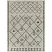 Black;gray Rectangle 7'10" x 10' Area Rug - George Oliver Rectangle Geometric Machine Woven Indoor/Outdoor Area Rug in Gray/Black 120.0 x 94.0 x 0.01 in black/gray | Wayfair
