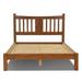 Grain Wood Furniture Solid Wood Shaker Slat Platform Bed