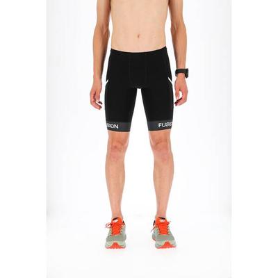 FUSION Herren Tights SLi RUN TIGHTS POCKET, Größe M in Schwarz