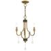 Glendale 3 Light Antique Brass Mini Chandelier