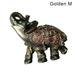 SANWOOD Elephant Figurine Elephant Figurine Resin Garden Miniature Craft Gift Home Desktop Decoration