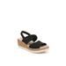 Women's Remix Sandal by BZees in Black Fabric (Size 9 M)