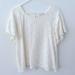 Anthropologie Tops | Anthropologie Eri + Ali White Lace Top; Size Medium | Color: White | Size: M