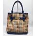 Burberry Bags | Burberry 2way Handbag Satchel 176burxaje | Color: Blue | Size: 12" X 12" X 6.5"