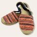 Coach Shoes | Coach Rayanne Aztec Elastic Cutout Slingback Flat Slip On Espadrilles Sandals | Color: Blue/Orange | Size: 7.5