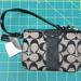 Coach Bags | Coach Signature Zippered Change Purse Brand New With Tags 6 1/2 X 4 1/2 | Color: Black | Size: 6 1/2 X 4 1/2