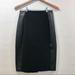 Michael Kors Skirts | Michael Kors Black Pencil Skirt With Leather Sides | Color: Black | Size: 2