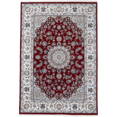 Orientteppich WOVEN ARTS "Nain, auch als Läufer", rot, B:140cm H:15mm L:200cm, Wolle, Teppiche, handgeknüpft, Wohnzimmer, reine Wolle Image