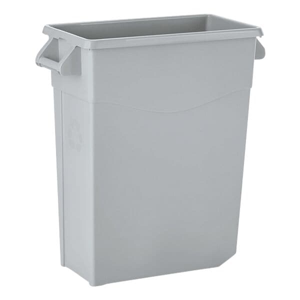 WAS Abfallbehälter grau 65 Liter mit Tragegriffen grau, 61x67x27.5 cm Image