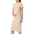 MAMALICIOUS Women's MLSIA S/S Jersey MIDI HIGH Neck Dress A. Kleid, Cuban Sand, XL