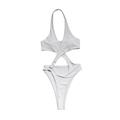 iOPQO jumpsuits for women Women s Plus Size One-Piece Swimsuits Bathing Suit With Tummy Control Swimwear Swimwears One Pieces White XXL
