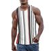 wendunide tank tops men Men Casual Round Neck 3D Printed Summer Sleeveless Tank Tops Mens Tank Tops White 3XL