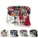 Naierhg 4Pcs/Set Bohemia Style Wing Beads Bracelet Women Bangle Jewelry Party Gift