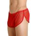 iOPQO Mens Underwear Boxers for Men Womens Underwear Men S Underwear Boxer Briefs Mesh Breathable Underpants Mens Mesh Shorts See Through With Large Split Red 4Xl Panties Mens Boxer Briefs