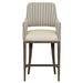 Fairfield Chair Josie 30.5" Counter Stool Wood/Upholstered in Blue/Brown/Gray | 47.5 H x 22.5 W x 25.5 D in | Wayfair 8855-06_9953 65_Espresso