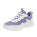 KaLI_store Tennis Shoes Womens Platform Sneakers for Women Air Cushion Walking Shoes Women Comfortable All Day Thick Rocker Bottom A 7.5