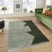 Casavani Hallway Rug Large Area Rug Yoga Mat Green 9x15 feet