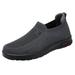 KaLI_store Men S Shoes Mens Non Slip Walking Sneakers Lightweight Breathable Slip on Running Shoes Gym Tennis Shoes for Men Grey 10