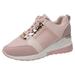 adviicd Womens Shoes Dressy Casual Womens Sneakers Ladies Air Cushion Breathable Non Slip Soft Sole Mesh Tennis Walking Breathable Pink 7