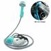 Portable Camping Shower Shower Head with Water Pump 2200mAh Removable Rechargeable Battery USB Cable for Camping Hiking Travel Garden