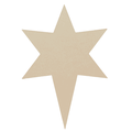 Krafty Supply Wood North Star/ Christmas Stars 1/4 Thick MDF Bulk Set of 25 Wood North Star/ Christmas Stars Large 10 inches