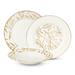 Rosdorf Park Olive Leaves Gold 18 Pc Dinnerware Set, Service For 6 Bone China/Ceramic in White/Yellow | Wayfair D83BBB40B5ED44CBB54F47C9A410FBC5