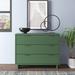 Wade Logan® Azur 3 Drawer 37.95" W Dresser Wood in Green | 31.89 H x 37.95 W x 17.71 D in | Wayfair D2FC292E632745BBA902480DF81F1C52