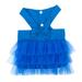 LA TALUS Puppy Skirt Sleeveless All-match Breathable Pet Dogs Tulle Dress for Summer Blue XL