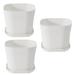 wofedyo pots pots for with saucers indoor set of 3 planters modern flower pot with hole for all house herbs flowers and seeding nursery flower pots A 14*12*11.5