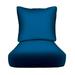 RSH DÃ©cor Indoor Outdoor Sunbrella Deep Seating Cushion Set 24â€�x 24â€� x 5â€� Seat and 25â€� x 21â€� Back Canvas Pacific Blue