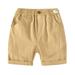 adviicd Baby Clothing Toddler Shorts Girls Toddler Boys Shorts Summer Denim Pants Shorts Pocket Casual Outwear Fashion For Children Clothes Khaki 4-5 Years