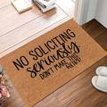 wofedyo rugs for living room no soliciting doormat welcome doormat carpet doormat no soliciting we have found please go doormat bathroom rugs walking pad floor mats G 30*20*1