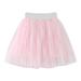 adviicd Girls skirts Baby Cloths Girl s Casual Elastic Waist Frayed Hem A-Line Distressed Hippie Long Maxi Denim Skirt Pink 8-9 Years