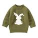 Toddler Infant Baby Girl Boy Knit Sweater Solid Color Oversized Crewneck Warm Pullover Sweatshrit Fall Winter Tops