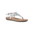 Women's London Casual Sandal by White Mountain in Rainbow Multi Fabric (Size 7 1/2 M)