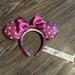 Disney Accessories | Minnie Mouse Sequence Ears From Disneyland. | Color: Pink/White | Size: Osg