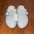 J. Crew Shoes | Brand New J.Crew Slippers | Color: Cream/Gray | Size: 10