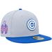 Men's New Era Gray/Blue Chicago Cubs Dolphin 59FIFTY Fitted Hat