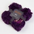 Bizzi Growin Koochicoo BABY Purple Throw Blanket - (90 x 90cm) Fluffy Warm Bed Pram Throws with Super Soft Velour Plush Reverse - FANTASIA
