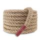 EMEKIAN 30mm Natural Thick Jute Rope, 15M Twisted 4 Strand Fiber Hemp Rope, Strong Jute Twine String for Gardening, Craft, Bundling, Camping, Decorating (Brown)