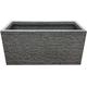 STAR SUPPLIES Large Deep Rectangular Brick Effect Flowers Plants Lightweight 60cm Long Garden Trough Slate Planter (1 Slate Trough Planter)