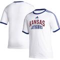 Men's adidas White Kansas Jayhawks Arch T-Shirt