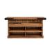 American Heritage Knoxville Bar w/ Wine Storage Wood in Brown | 42 H x 84 W x 28 D in | Wayfair KNOXBAR-AC